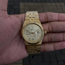 Rolex Oyster Perpetual Fundo Dourado