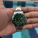 Rolex Submariner Prata com Verde