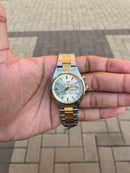Rolex Oyster Perpetual Date Submariner Prata com Dourado