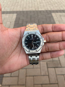 Audemars Piguet Prata Fundo Preto