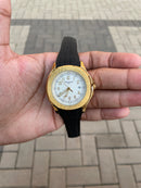 Patek philippe Dourado Pulseira Borracha