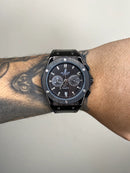 HUBLOT GENEVE PRETO PULSEIRA EM COURO