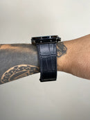 HUBLOT GENEVE PRETO PULSEIRA EM COURO