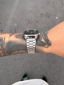 CASIO QUARTZ 2023 PRATEADO FUNDO PRETO