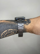 CASIO QUARTZ OCTA PRATA FUNDO PRETO