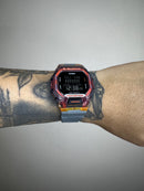 G-SHOCK GBD-200 CINZA-LARANJA