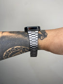 CASIO QUARTZ 2023 PRATEADO FUNDO VERDE