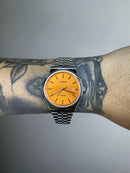 CASIO QUARTZ MTP LARANJA