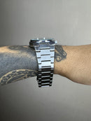 TISSOT PRX PRATEADO FUNDO AZUL