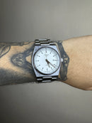 TISSOT PRX PRATEADO FUNDO BRANCO
