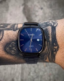 CASIO QUARTZ 2023 PRETO FUNDO AZUL