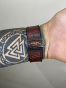 HUBLOT GENEVE PRATEADO FUNDO BRANCO PULSEIRA EM COURO