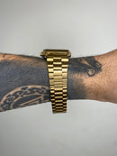 CASIO VINTAGE QUARTZ DOURADO FUNDO PRETO
